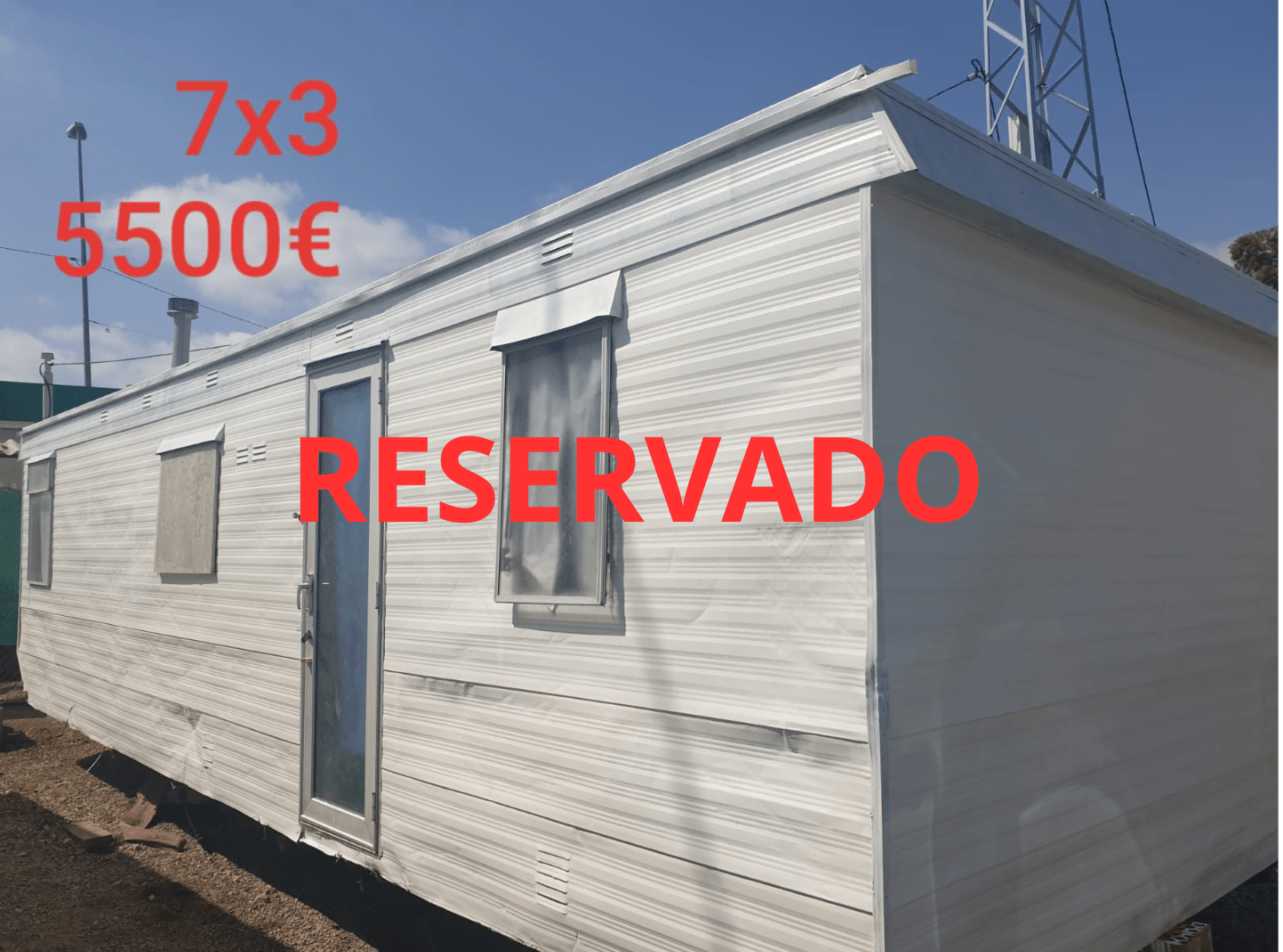 Casa móvil usada de 7x3 con 2 dormitorios